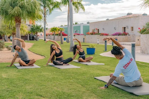 Outdoor wellness activities in the grounds
