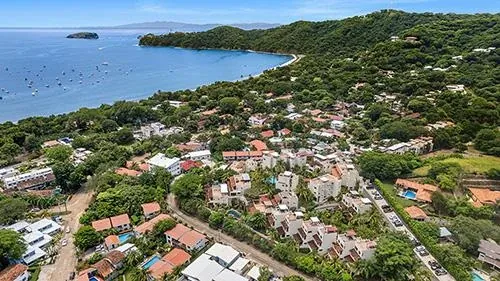 The residences and Playas del Coco coastline
